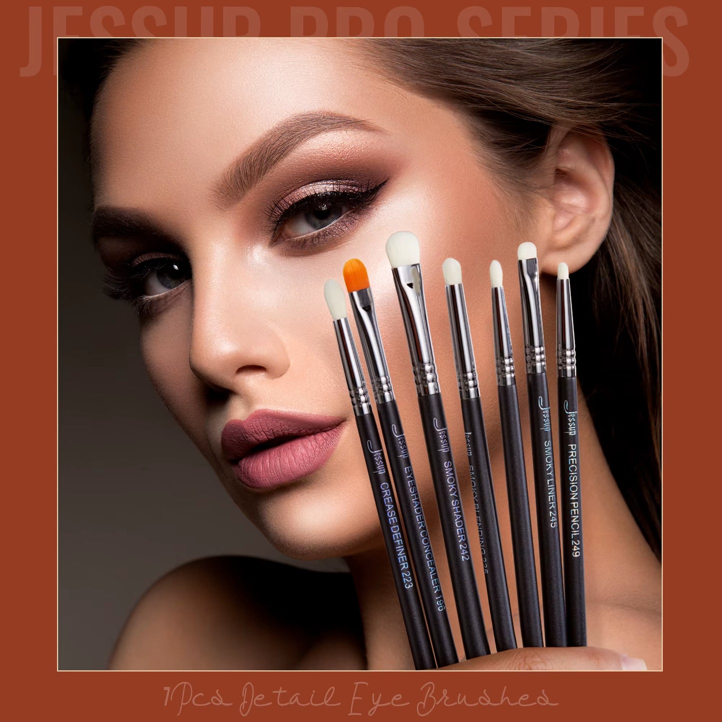 Eyeshadow Brush Set Eye Makeup Brushes Set Synthetic Blending Shader Crease Smoky Concealer Pencil T334