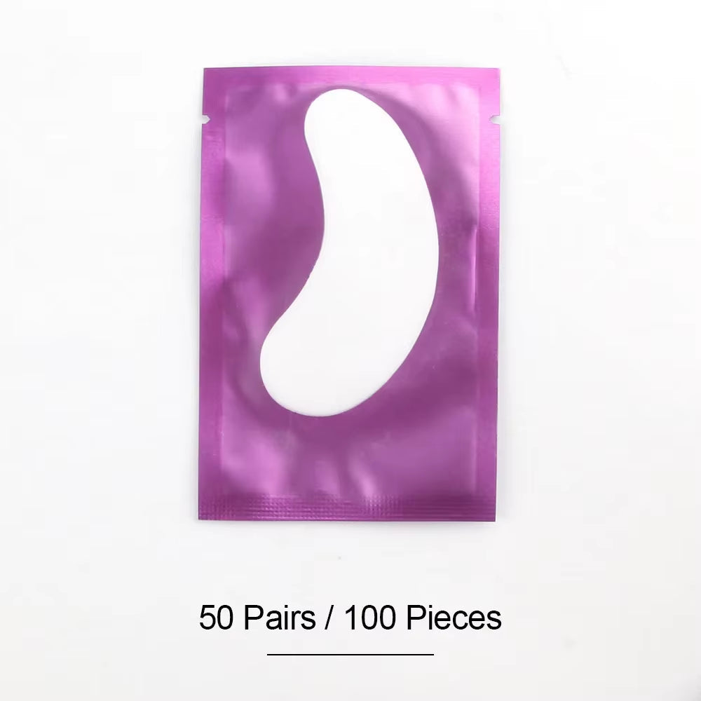50/100Pairs Eyelashes for Eyelash Extensions Eye Pads Pillows Disposable Patch under Lash Tips Lint Free Sticker Wraps Makeup