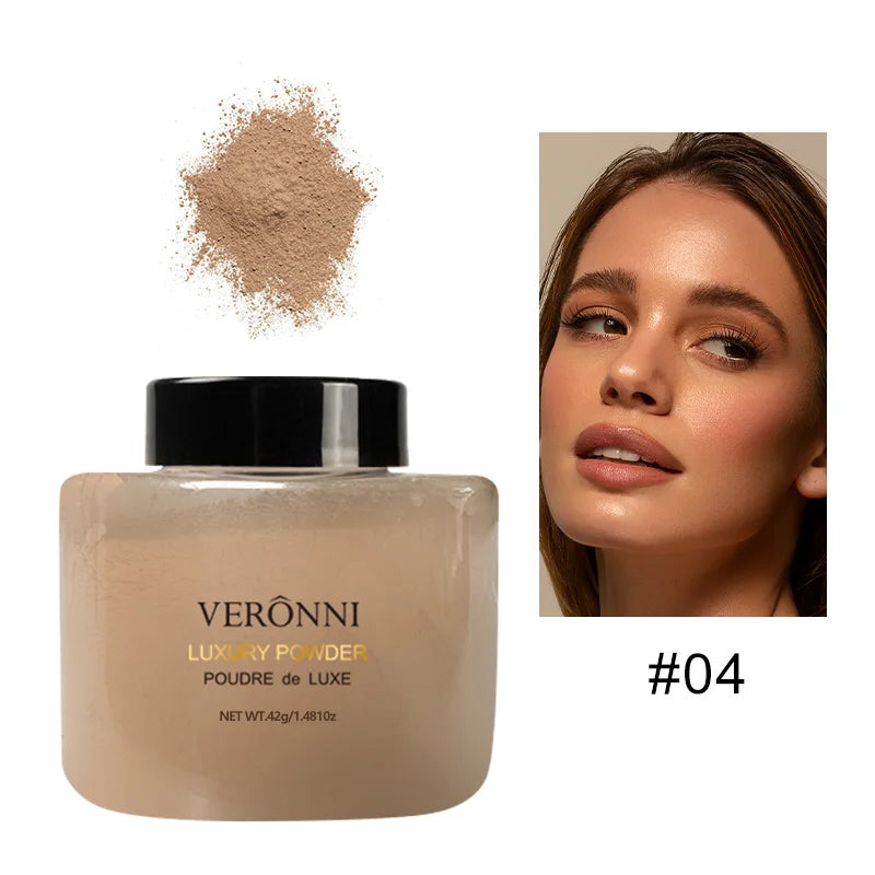 Banana Shaped Loose Powder Can Reduce Pores and Fine Lines, with a Long-Lasting Matte Effect and Natural Facial Makeup Powder
