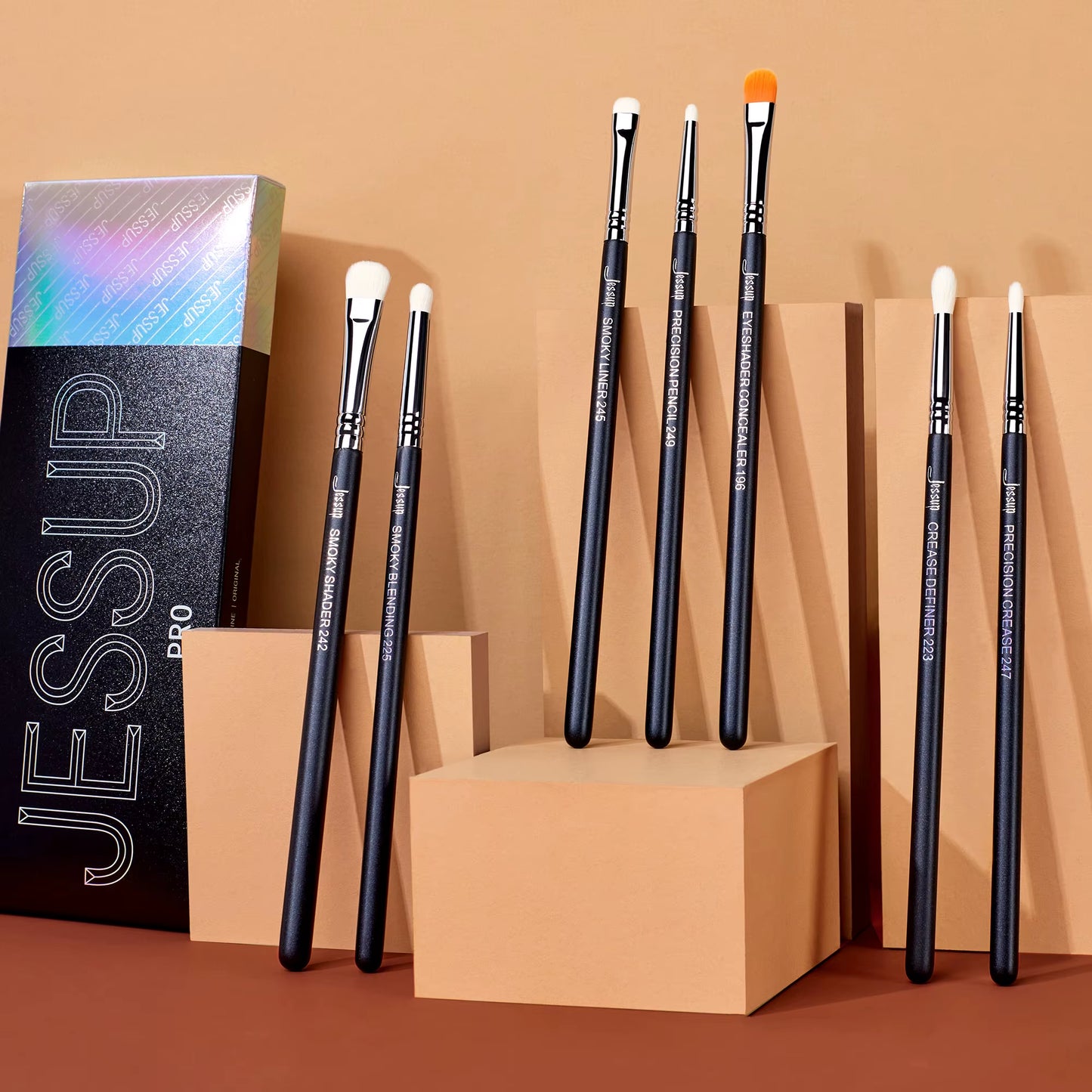 Eyeshadow Brush Set Eye Makeup Brushes Set Synthetic Blending Shader Crease Smoky Concealer Pencil T334