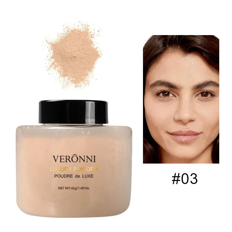 Banana Shaped Loose Powder Can Reduce Pores and Fine Lines, with a Long-Lasting Matte Effect and Natural Facial Makeup Powder