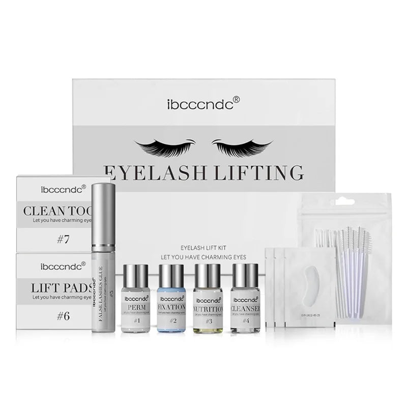 AA47 Ibcccndc Eyelashes Lift Set New Professional Full Eyelash Kit Eyelash Extensions Makeup Tool with Silicone Pad Sorting Rod