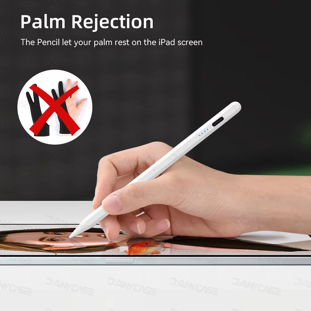 For Ipad Pencil 2025 M3 Stylus Pen for Air 6 M2 Pro M4 with Palm Rejection Tilt for Ipad Pro 11 12.9 13 7/8/9/10/11Th Mini 5 6 7