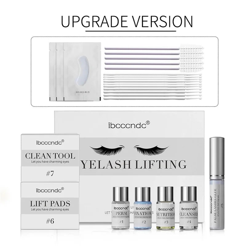 AA47 Ibcccndc Eyelashes Lift Set New Professional Full Eyelash Kit Eyelash Extensions Makeup Tool with Silicone Pad Sorting Rod