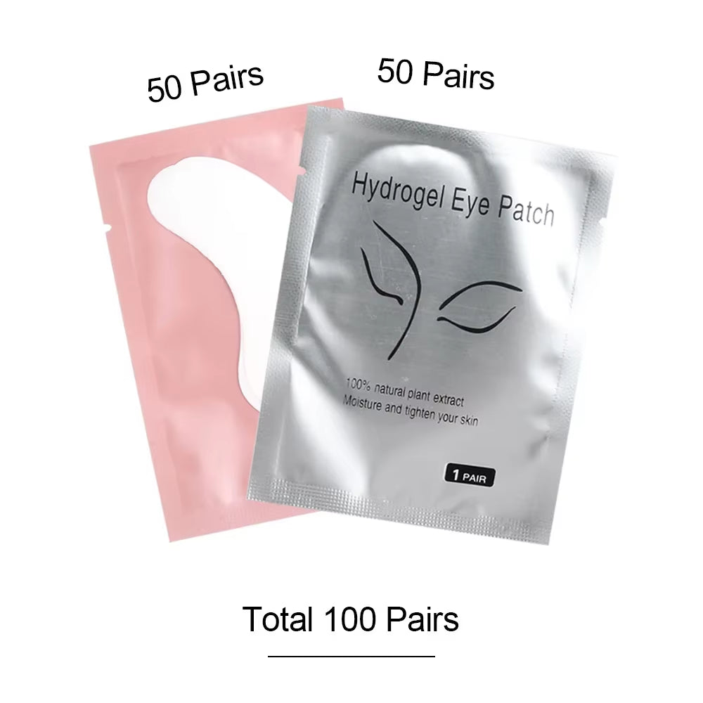 50/100Pairs Eyelashes for Eyelash Extensions Eye Pads Pillows Disposable Patch under Lash Tips Lint Free Sticker Wraps Makeup