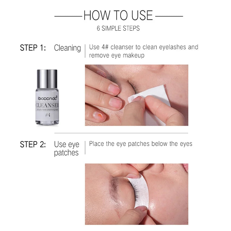 AA47 Ibcccndc Eyelashes Lift Set New Professional Full Eyelash Kit Eyelash Extensions Makeup Tool with Silicone Pad Sorting Rod