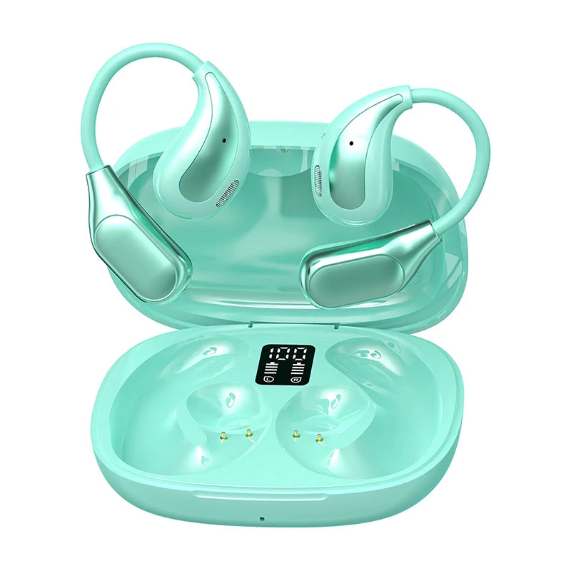 OWS Wireless Bluetooth Headphones HiFi Music Earphone Sport Waterproof Headsets With Mic Earbuds Comfortable wear,freeshippings