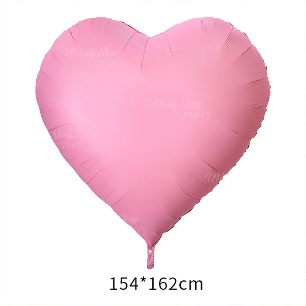 1/2Pcs Huge Heart Balloons 60Inch Large Red Heart Shaped Helium Balloons for Wedding Birthday Engagement Valentine'S Day Decor