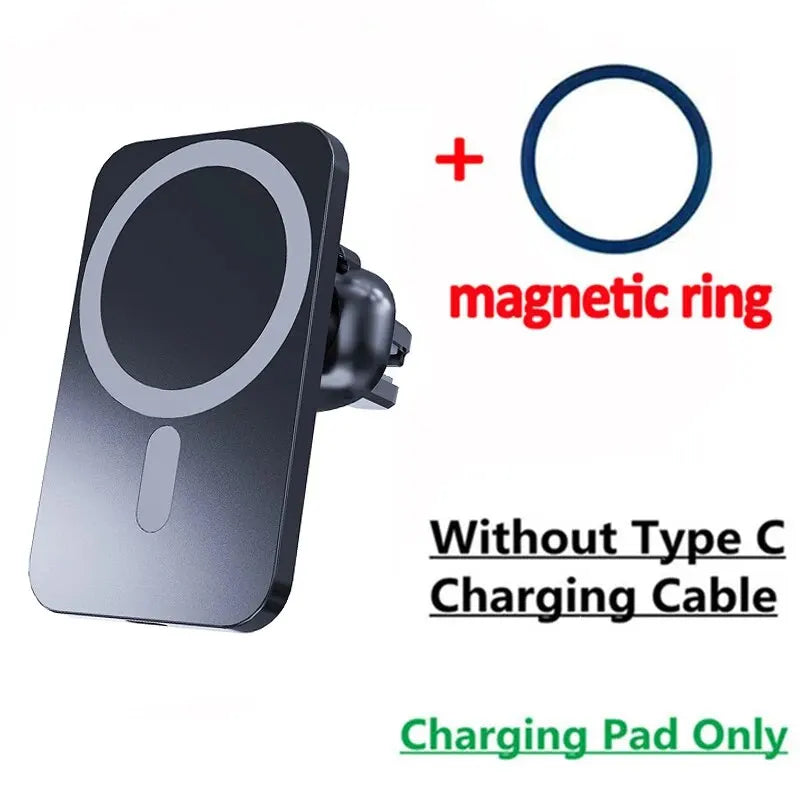 30W Magnetic Car Wireless Charger for Iphone 15 14 13 12 Pro Max Mini Macsafe Car Phone Holder Stand Mount Fast Charging Station