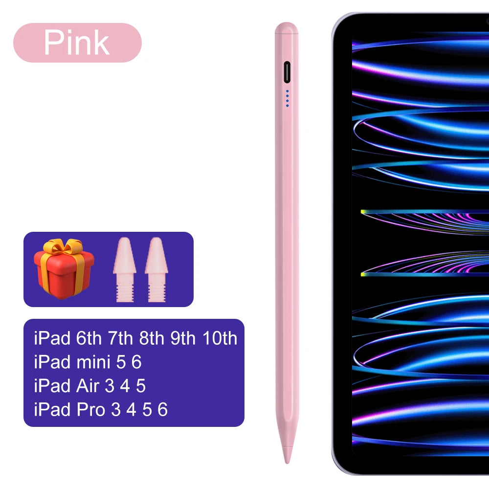 For Ipad Pencil 2025 M3 Stylus Pen for Air 6 M2 Pro M4 with Palm Rejection Tilt for Ipad Pro 11 12.9 13 7/8/9/10/11Th Mini 5 6 7