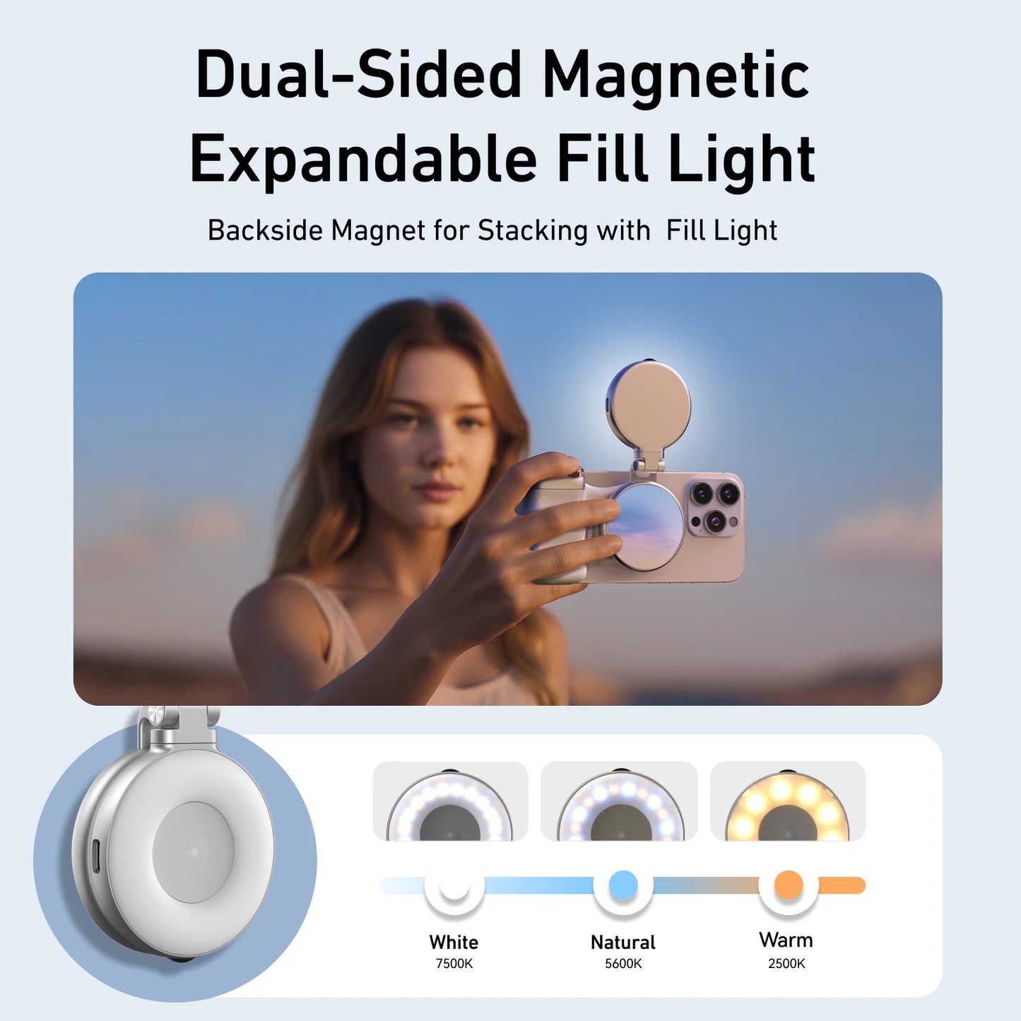 Phone Camera Shoot Hand Grip Magnetic Smart Phone Holder Shooting Aid Remote Control Handle for Iphone Android Phone