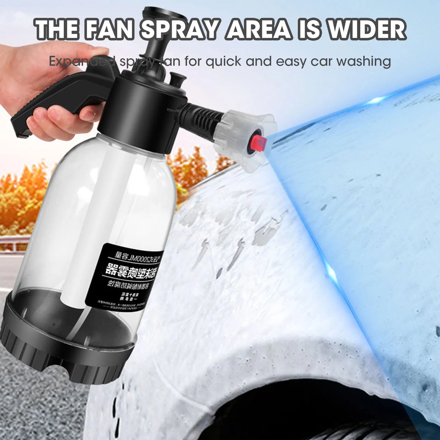 Foam nozzle Car wash foam spray nozzle Windscreen fan foam nozzle Internal thread 16mm Car wash water gun nozzle