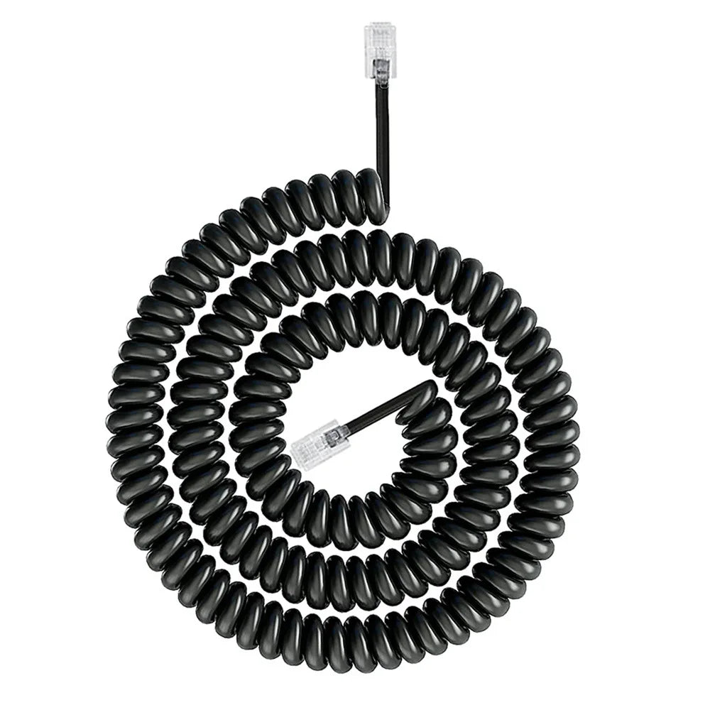 RJ9 4P4C Telephone Accessory Phone Cord Landline Uncoiled Coiled Landline Telephone Handset Cord Line RJ11 RJ22 Cable 2M/3M
