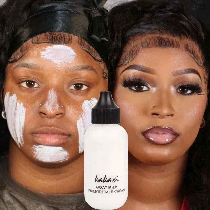 50Ml Goat Milk Liquid Foundation Cream Moisturize Oil-Control Matte Concealer Cosmetics Waterproof Cover Acne Base Cream Makeups