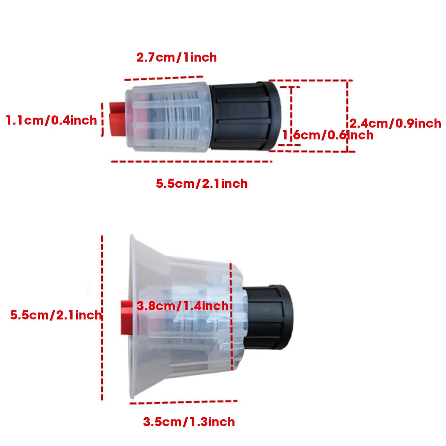 Foam nozzle Car wash foam spray nozzle Windscreen fan foam nozzle Internal thread 16mm Car wash water gun nozzle