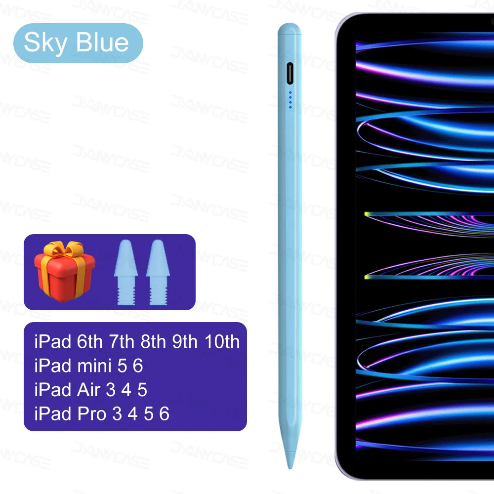 For Ipad Pencil 2025 M3 Stylus Pen for Air 6 M2 Pro M4 with Palm Rejection Tilt for Ipad Pro 11 12.9 13 7/8/9/10/11Th Mini 5 6 7