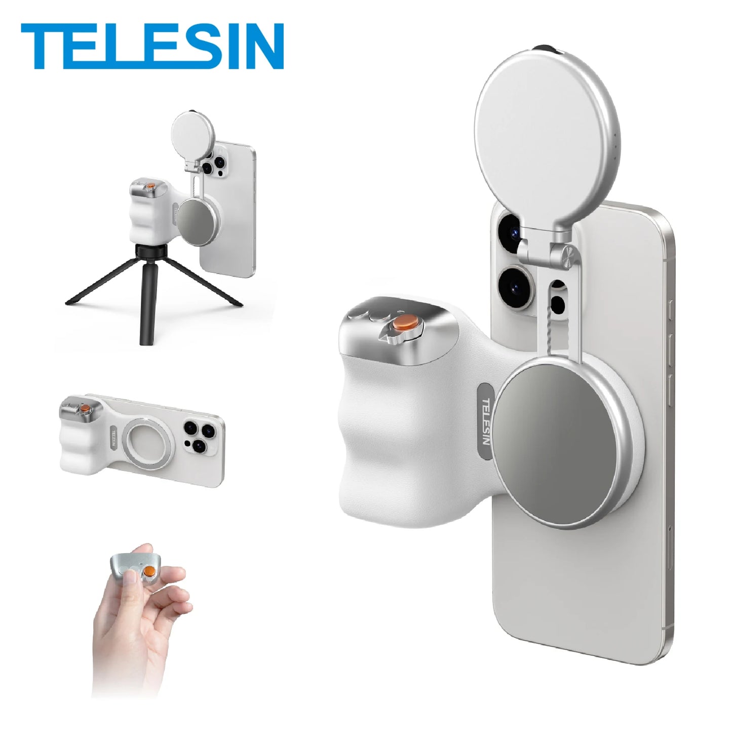 Phone Camera Shoot Hand Grip Magnetic Smart Phone Holder Shooting Aid Remote Control Handle for Iphone Android Phone