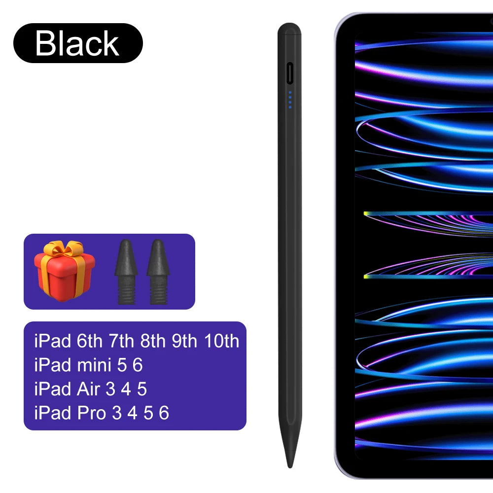 For Ipad Pencil 2025 M3 Stylus Pen for Air 6 M2 Pro M4 with Palm Rejection Tilt for Ipad Pro 11 12.9 13 7/8/9/10/11Th Mini 5 6 7