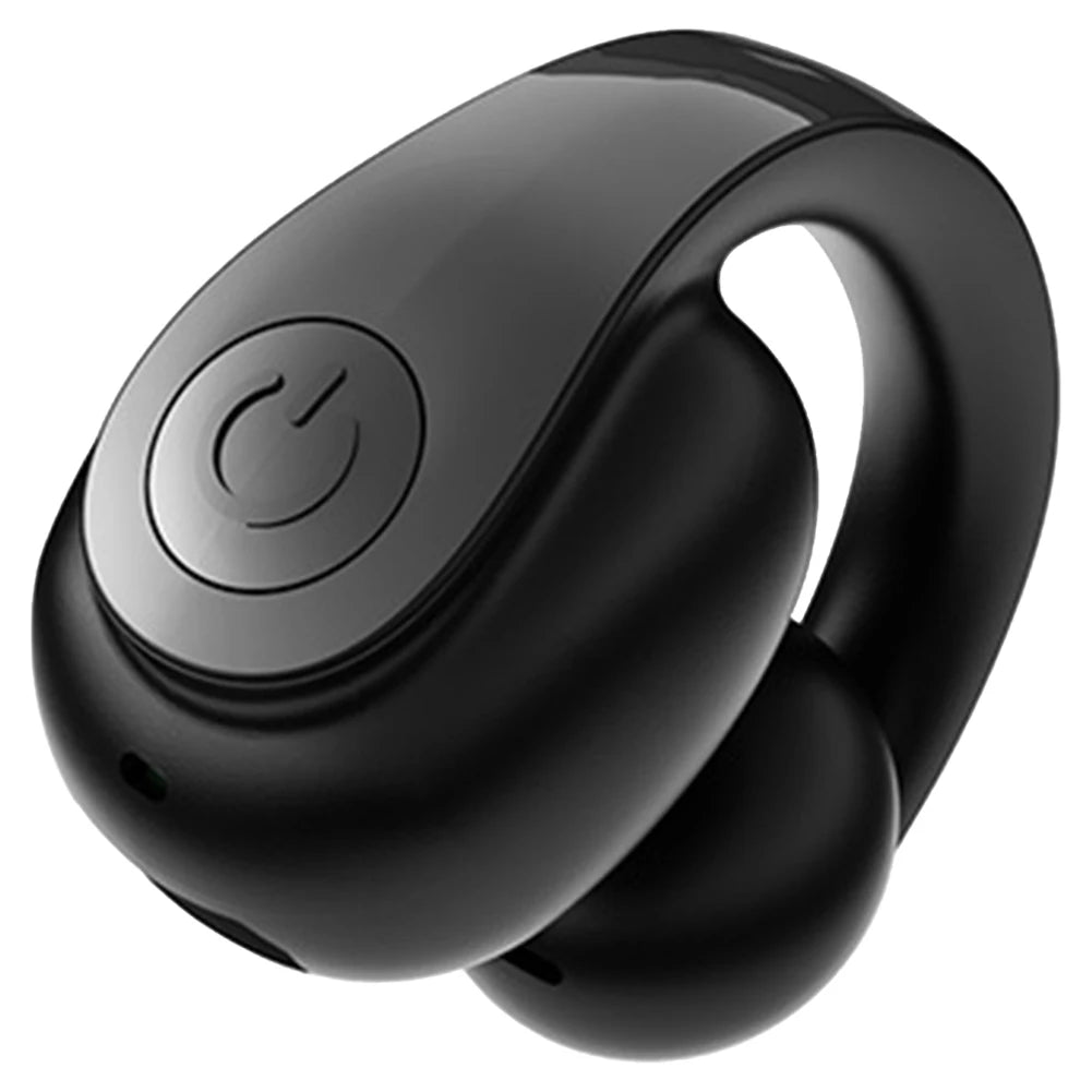 Wireless Ear Clip on Earphone Bluetooth 5.4 Noise Cancelling Hifi Stereo Headset for Running and Sports Activities