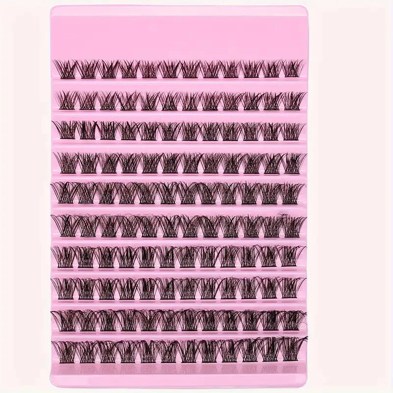 120Pcs Wispy Lash Clusters - Natural Look D Curl Individual Lashes, 8-16Mm Fluffy Extensions