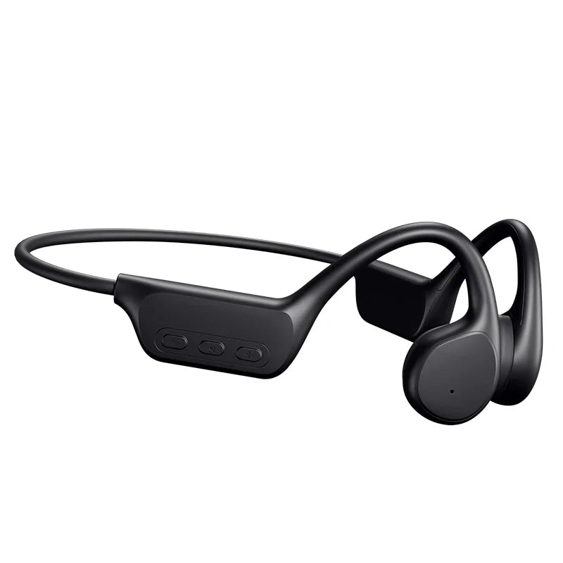 True Bone Conduction Headset IPX8 32GB Bluetooth 5.3 Wireless Swimming Headphone with Microphone Waterproof Exercise Fitness