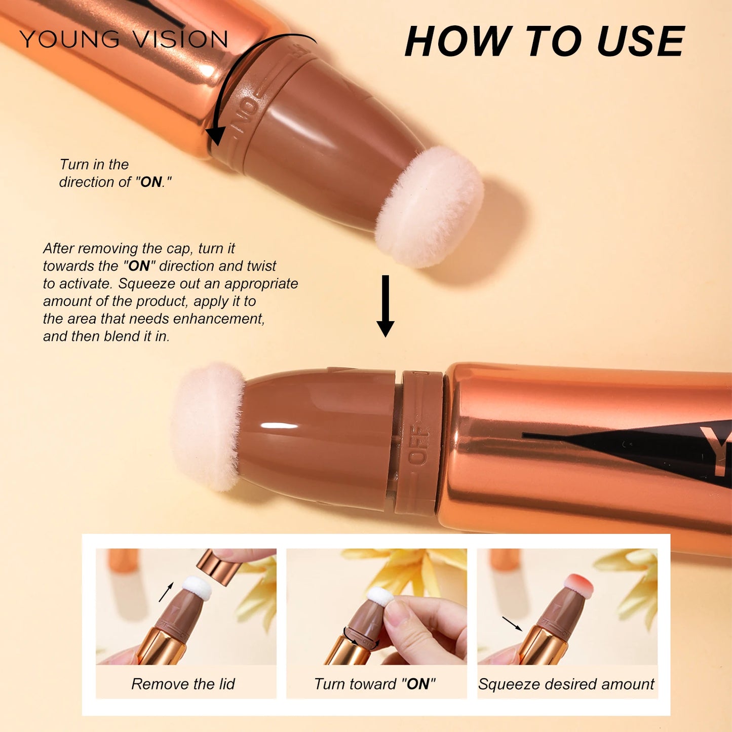 Air Cushion, Powder Blusher, High Gloss Stick, Makeup Liquid, Rouge, 6 Colors Optional