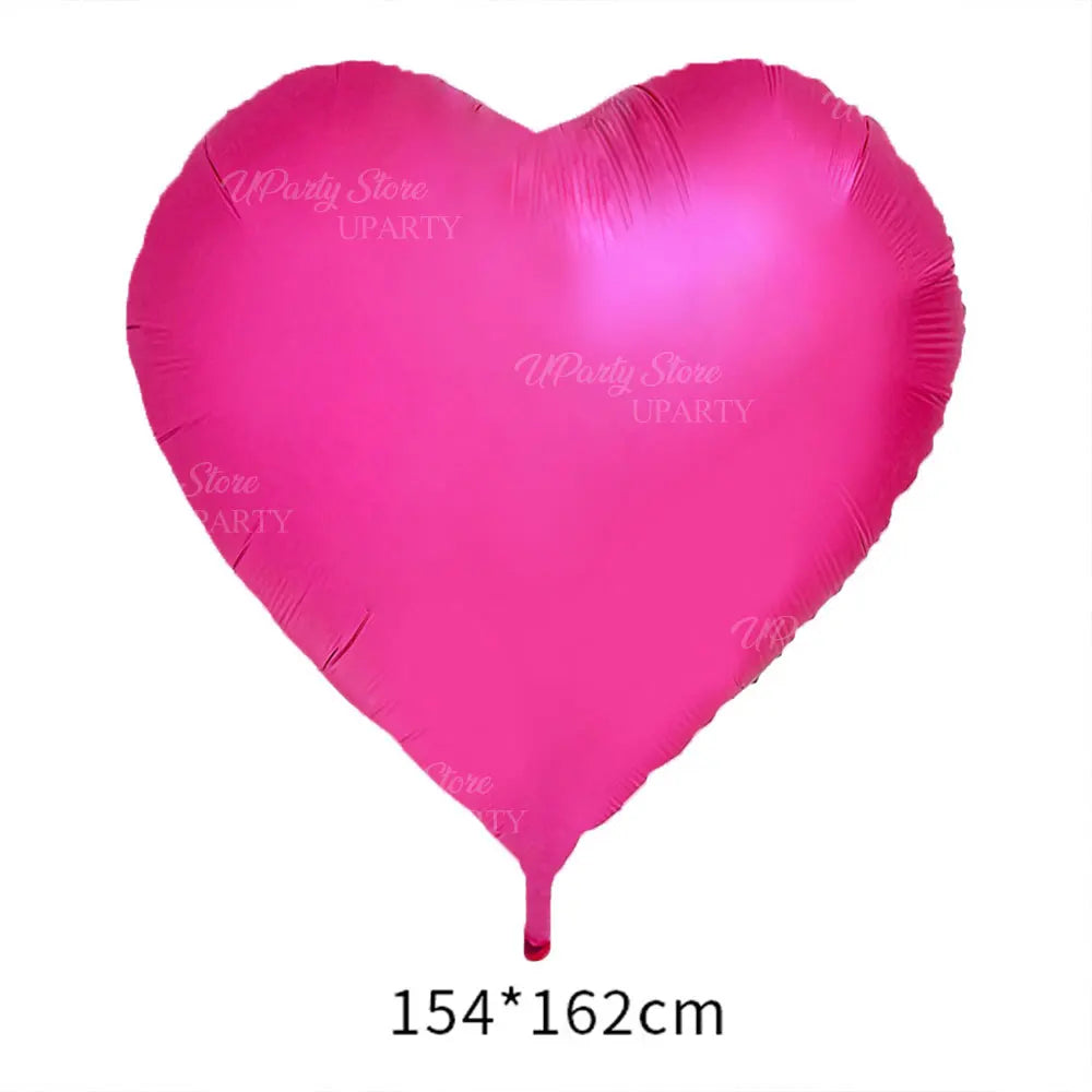 1/2Pcs Huge Heart Balloons 60Inch Large Red Heart Shaped Helium Balloons for Wedding Birthday Engagement Valentine'S Day Decor