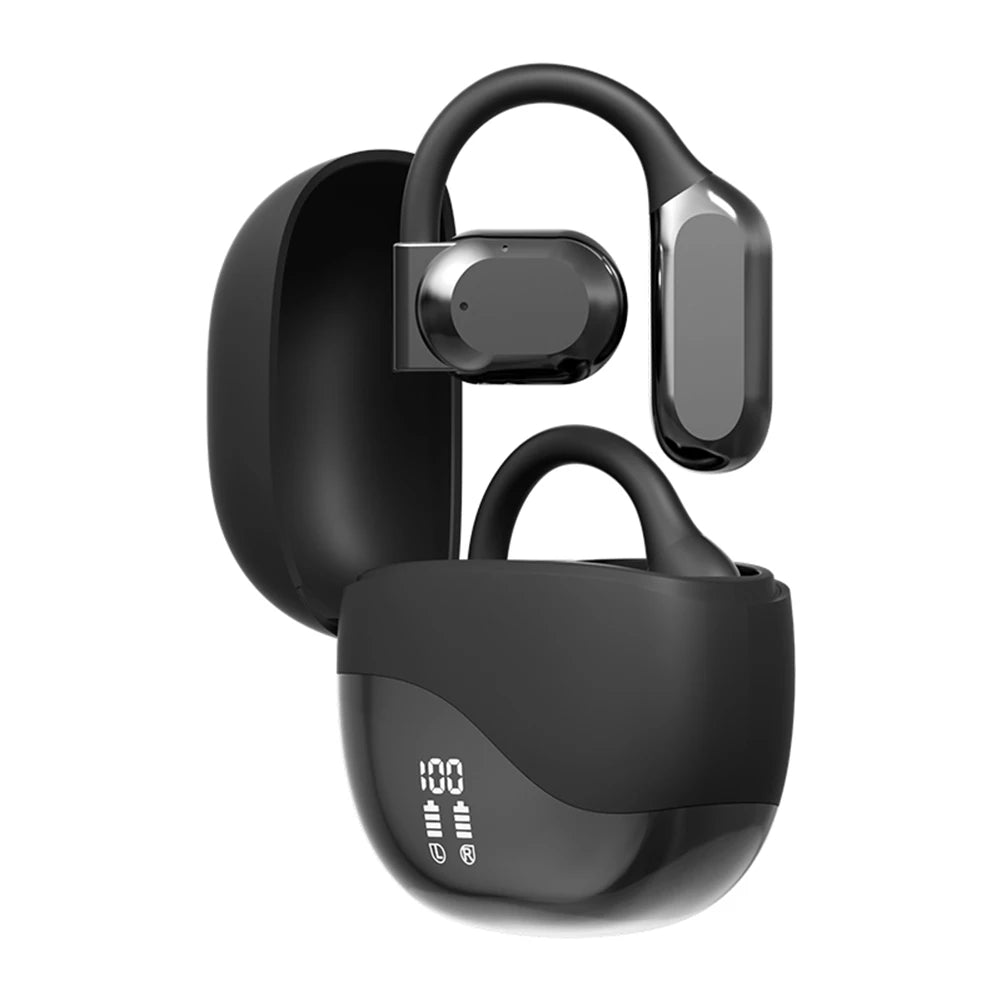 M62 Smart Translator Earbuds Bone Conduction Real Time Bluetooth-Compatible 5.4 Two-Way Voice Translator Translator Headset