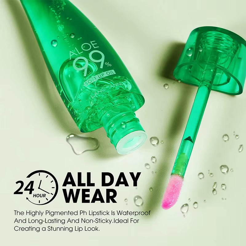 Natural Aloe Lipstick Lip Moisturizing Nourish Waterproof Color Lip Tint Long Durable Gloss Changeable Color Lip Oil Lip Balm