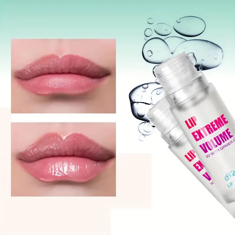 1/2Pcs Ginger and Mint Lip Plumper Oil Radiant,Plumping Lip Volumizing Serum for Smoother,Fuller Lips for Youthful and Sexy Look
