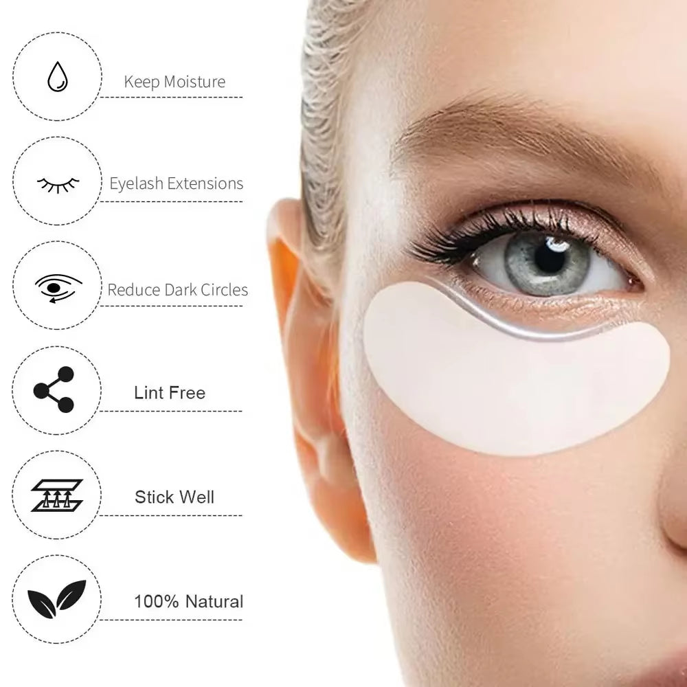 50/100Pairs Eyelashes for Eyelash Extensions Eye Pads Pillows Disposable Patch under Lash Tips Lint Free Sticker Wraps Makeup