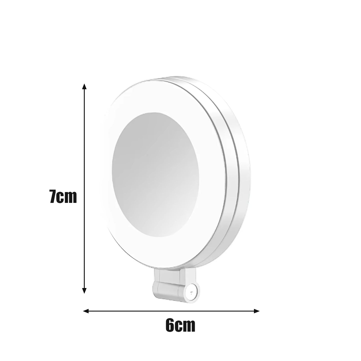 Magnetic Phone Selfie Lights Portable LED Cellphone Ring Light with Built-In Mirror 180° Foldable Phone Flashes for Magsafe