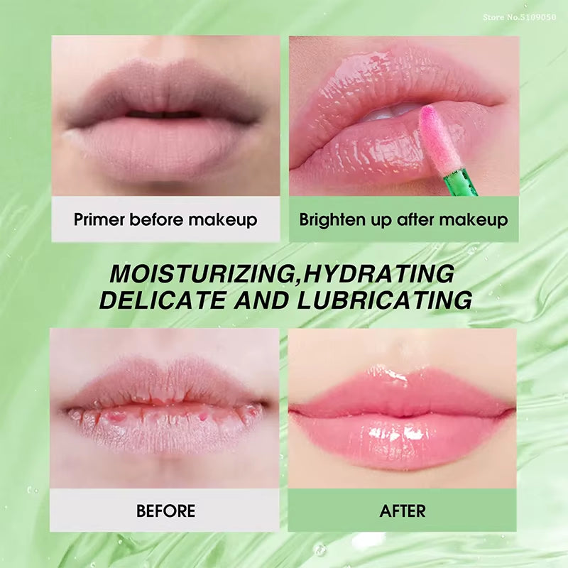 Natural Aloe Lipstick Lip Moisturizing Nourish Waterproof Color Lip Tint Long Durable Gloss Changeable Color Lip Oil Lip Balm