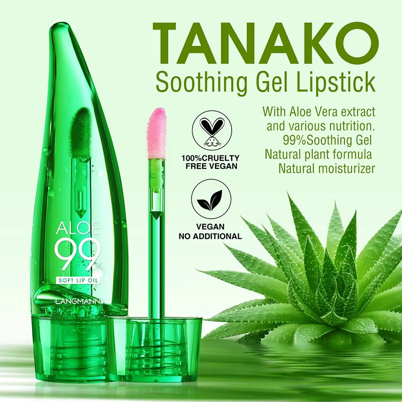 Natural Aloe Lipstick Lip Moisturizing Nourish Waterproof Color Lip Tint Long Durable Gloss Changeable Color Lip Oil Lip Balm