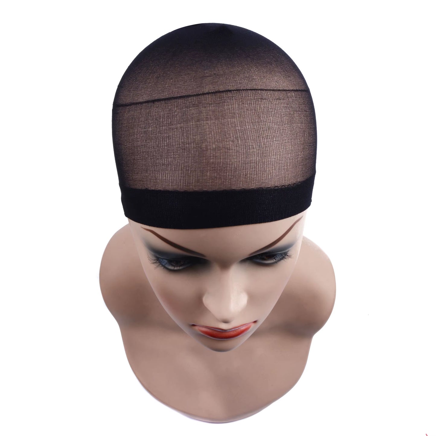 2 Pcs/ Pack Wig Caps Hair Nets Weave Hairnets Wig Nets Stretch Mesh Caps Stocking Caps for Making Wigs Free Size