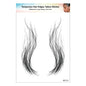 1PC Hair Tattoo Stickers Creating the Seriously Real Baby Hairs Temporary Hairline Sticker Curly Template Hair Edge Tattoo Stick