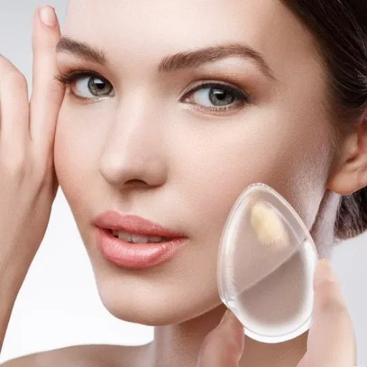 2024 New 1Pc Cosmetic Supplies Makeup Silisponge Blender Silicone Sponge Puff for Liquid Foundation BB Cream Kawaii Makeup