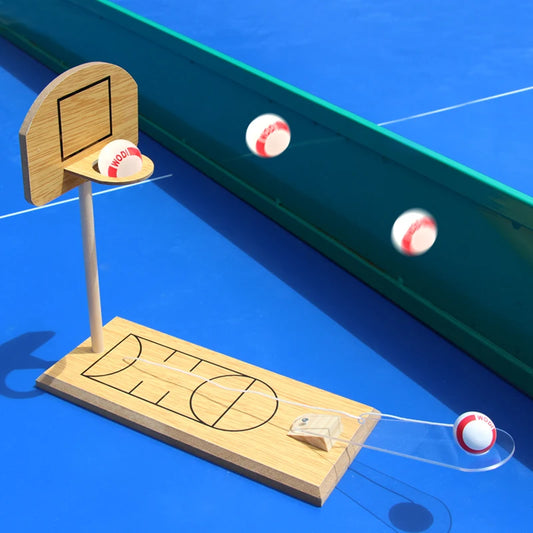 Classic Mini Table Basketball Shooting Board Game Activity Toy Children'S Wooden Table Basketball Shooting Game