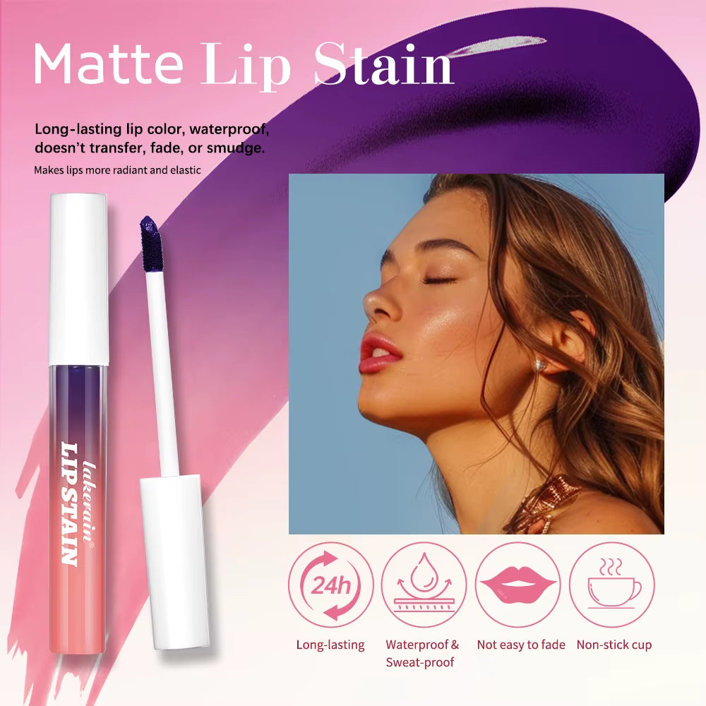 Blading Lip Gloss Peel and Stick Set Long-Lasting Waterproof Pink Lip Gloss Transfer Resistant Natural Lip Gloss for Women