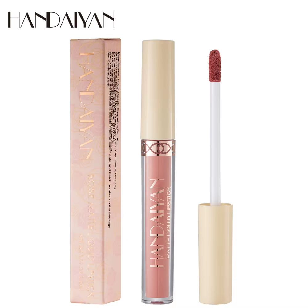 Matte Velvet 12-Color Lip Gloss Liquid Lipstick - Long-Lasting, Waterproof Lip Tint