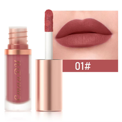 1Pcs Waterproof Matte Velvet Lip Glaze Moisturizing Long Lasting Non-Stick Cup Not Easy to Fade Lip Gloss Lipstick Makeup