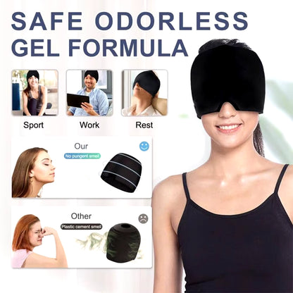 Sleep Mask Comfortable Hot Cold Therapy Ice Cap Sleeping Eye Mask Eyeshade Cover Shade Eyes Relax Enlarged Eye Patch Women Men