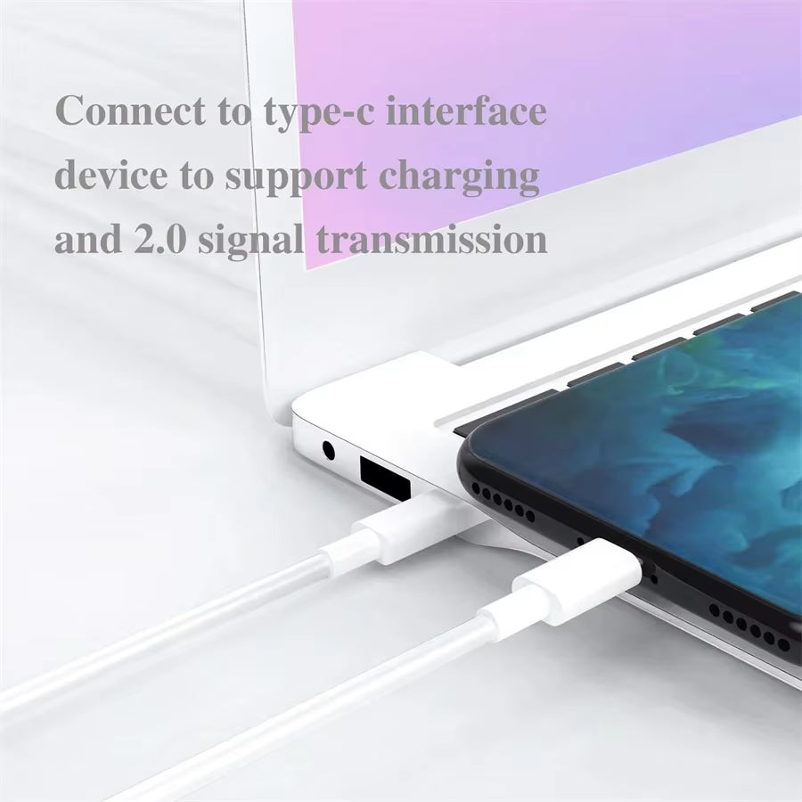 20/50/100Pcs 1M Type C to Type C Usb-C Cable 2A Quick Charging PD Cables for Galaxy S20 S21 Note 10 Xiaomi Huawei IP12~14 Series