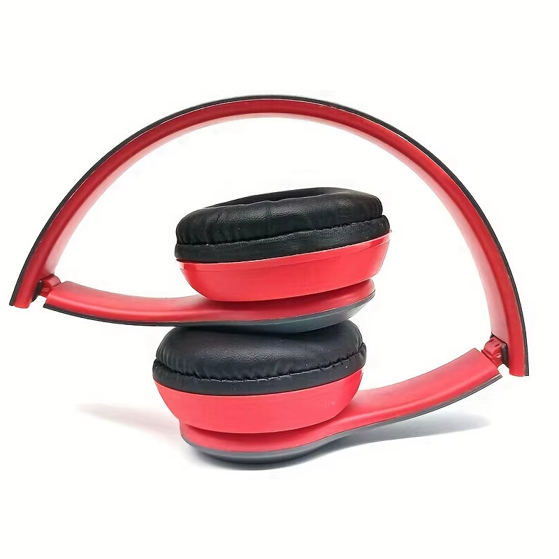 P47 Bluetooth 5.0 Wireless Headphone Foldable HIFI Stereo Bass Earphone Kid Helmet Gift with Mic USB Adaptor for Iphone Game