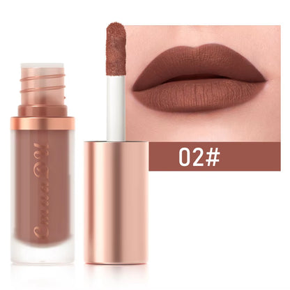 1Pcs Waterproof Matte Velvet Lip Glaze Moisturizing Long Lasting Non-Stick Cup Not Easy to Fade Lip Gloss Lipstick Makeup