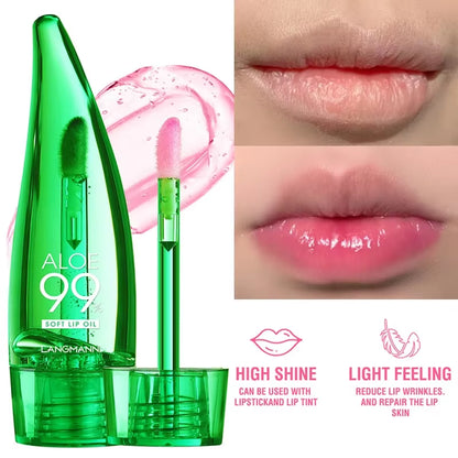 Natural Aloe Lipstick Lip Moisturizing Nourish Waterproof Color Lip Tint Long Durable Gloss Changeable Color Lip Oil Lip Balm