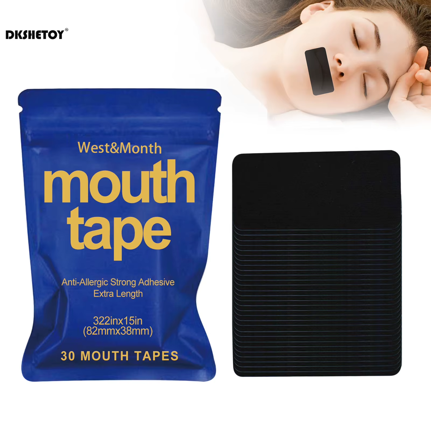 30Pcs Snoring Mouth Tapes Improve Sleep Patches Neurasthenia Sleeping Anti-Snoring Insomnia Aid Patch Breathing Mouthpieces