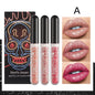 3Pcs Glitter  Waterproof Sexy Blue Purple Black Lip Gloss Shiny Lip Tint Halloween Lip Makeup Tool Korean Cosmetics