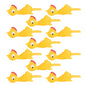 10/20/50Pcs Catapulted Ejection Chicken Toys Light Rubber Finger Prank Flying Toy Sticky Decompression Toy Birthday Party Favors