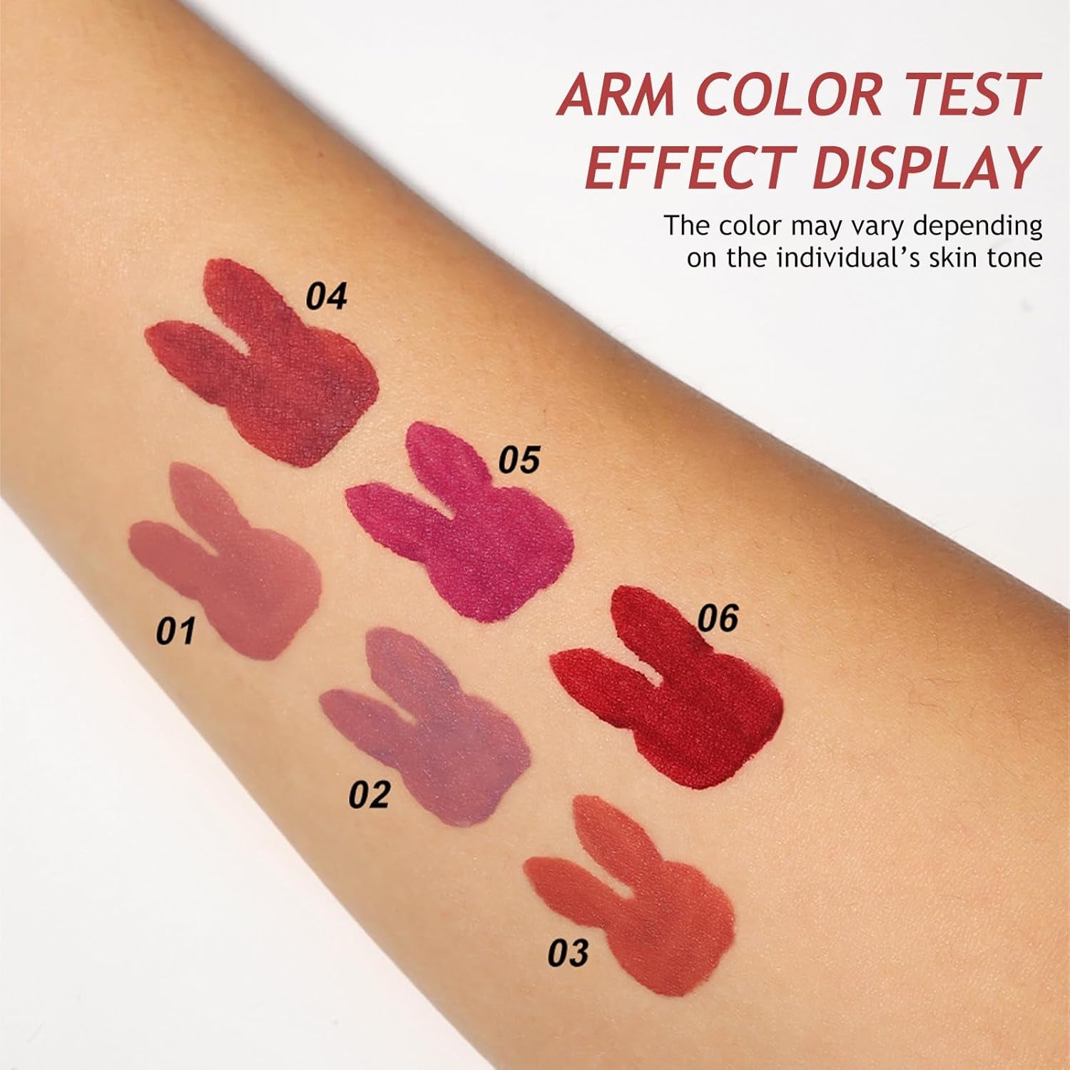 6 PCS Matte Liquid Lipstick Lipgloss Set - Matte Liquid Lipstick Lip Stain Long Lasting Lip Gloss Plumper Lip Makeup Non-Fade Lip Gloss for Women Girls